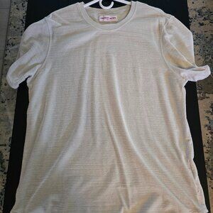Orlebar Brown Bolan Towelling - Moonlight Relaxed Fit Towelling T-Shirt - Size L